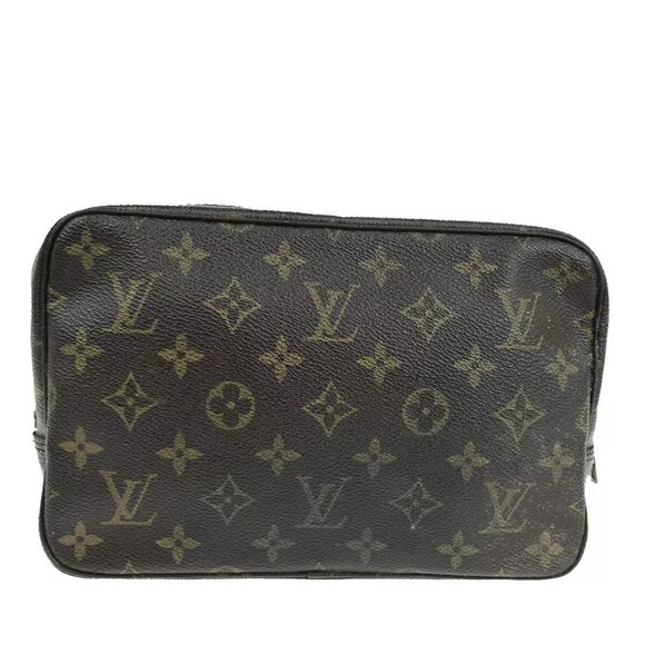 LOUIS VUITTON Trousse Toilette 23 Clutch Hand Bag Monogram Brown - Picture 13 of 16